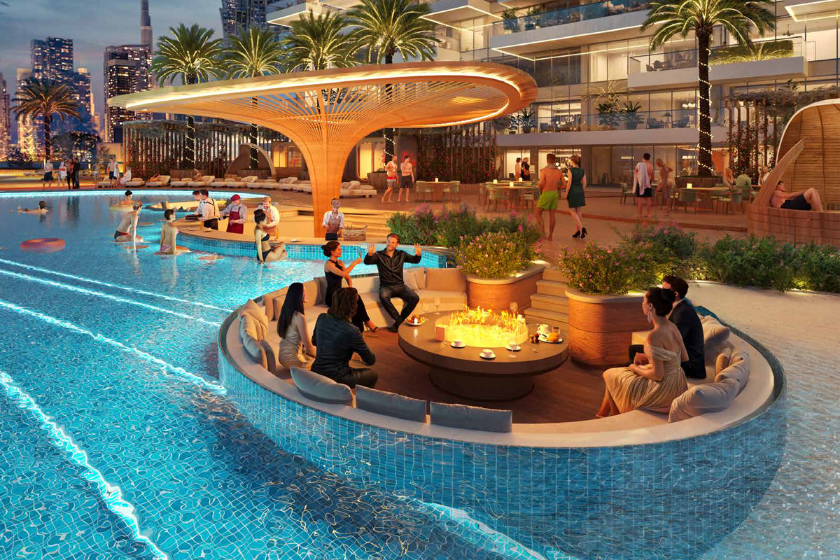 Sunken Pool Seating